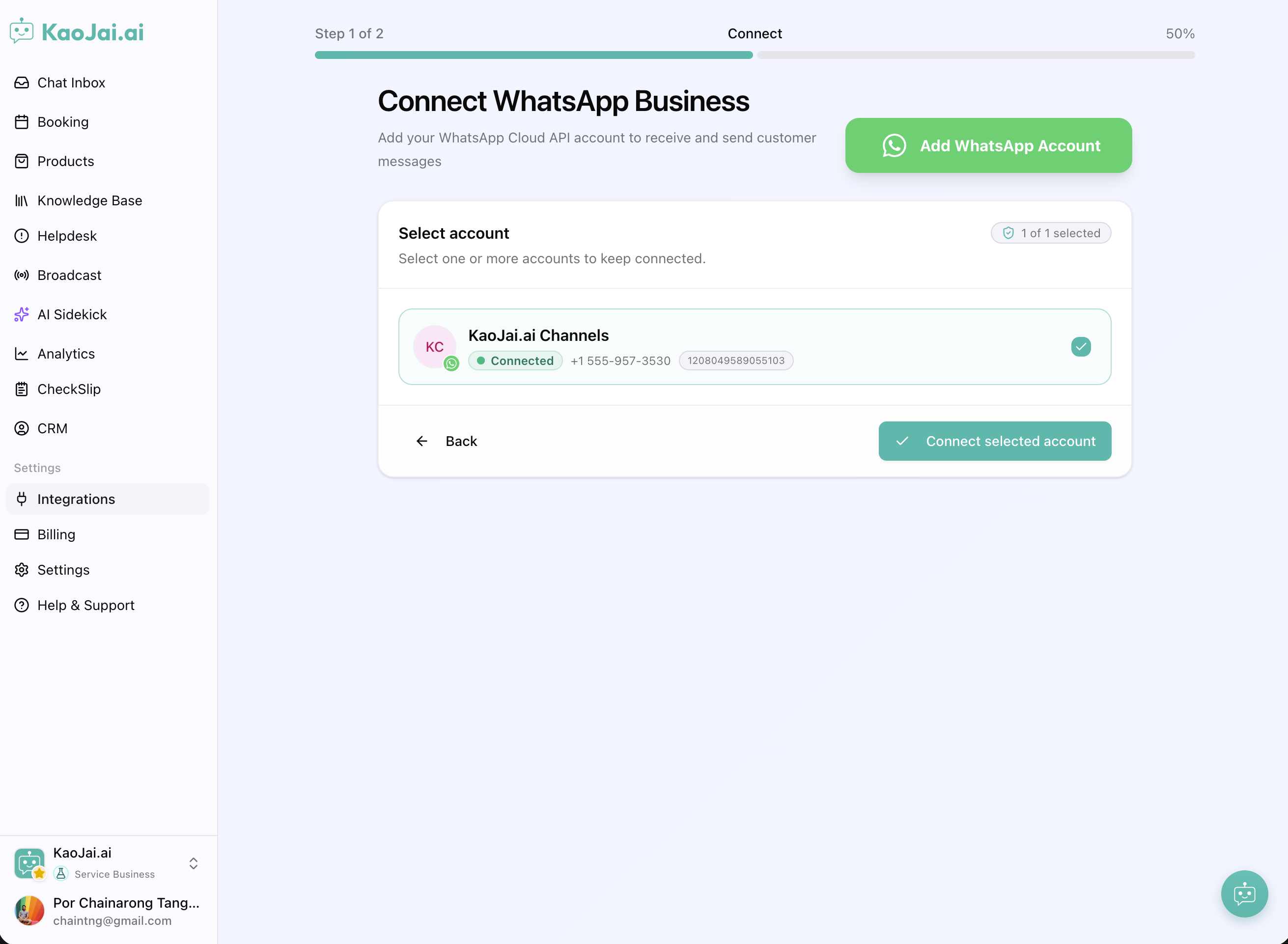 WhatsApp Integration
